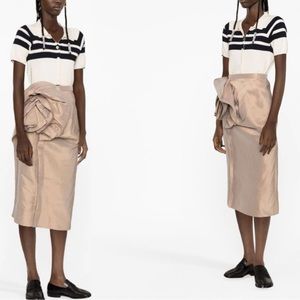 Maison Margiela Ruffled Midi Skirt